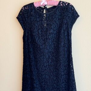 Size 8p Navy Sheath fully lined dress